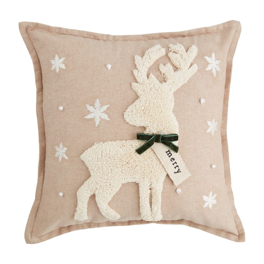8116 Tufted White Pillow, Square, 18" x 18"